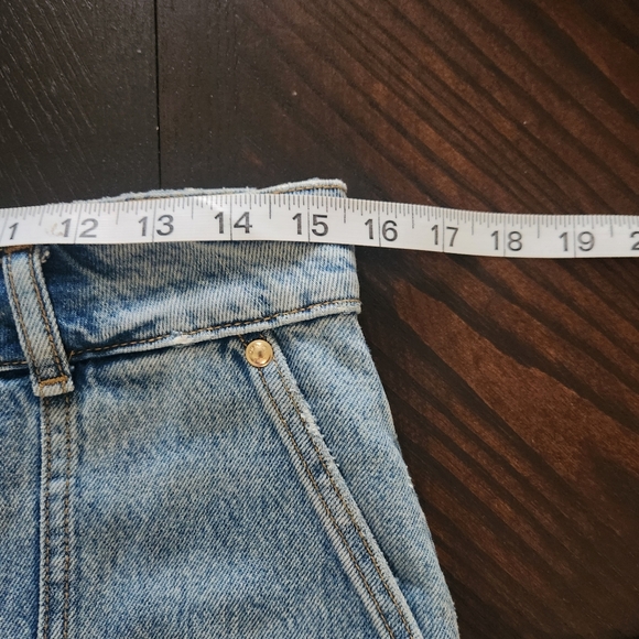 MICHAEL Michael Kors Blue Denim Button Front Midi Skirt - Picture 11 of 13